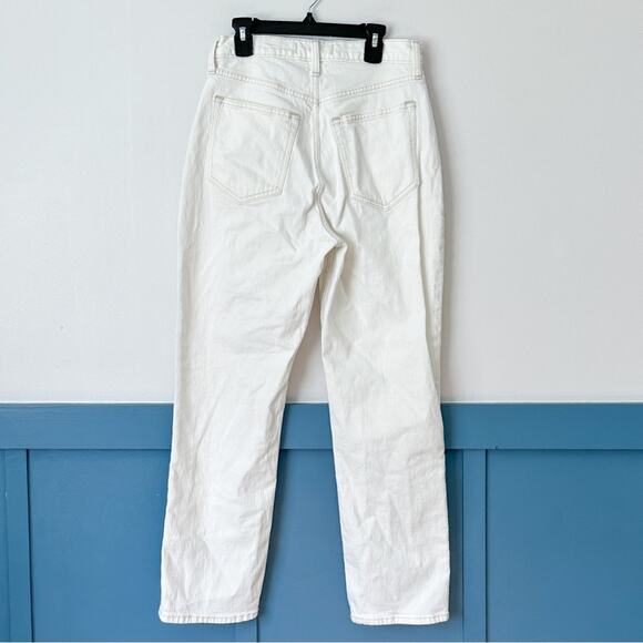 Abercrombie Fitch Ankle Straight Ultra High Rise Jeans 27/4 White - Picture 3 of 5